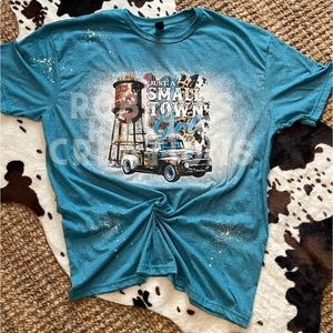 Just a small town girl bleached T-shirt